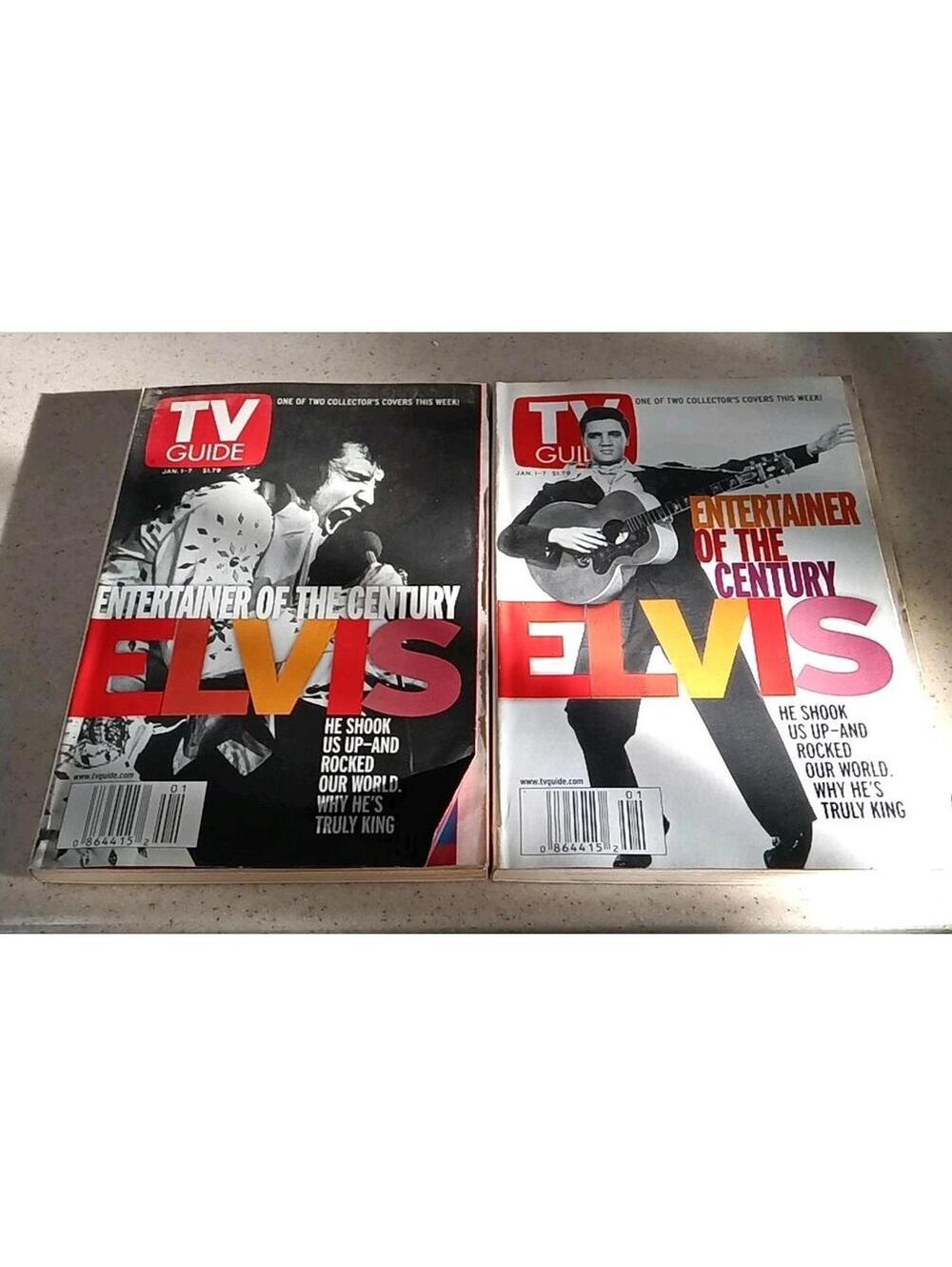 Elvis Presley TV Guide Set January 1-7, 2004 Entertainer Of The Century Pristee